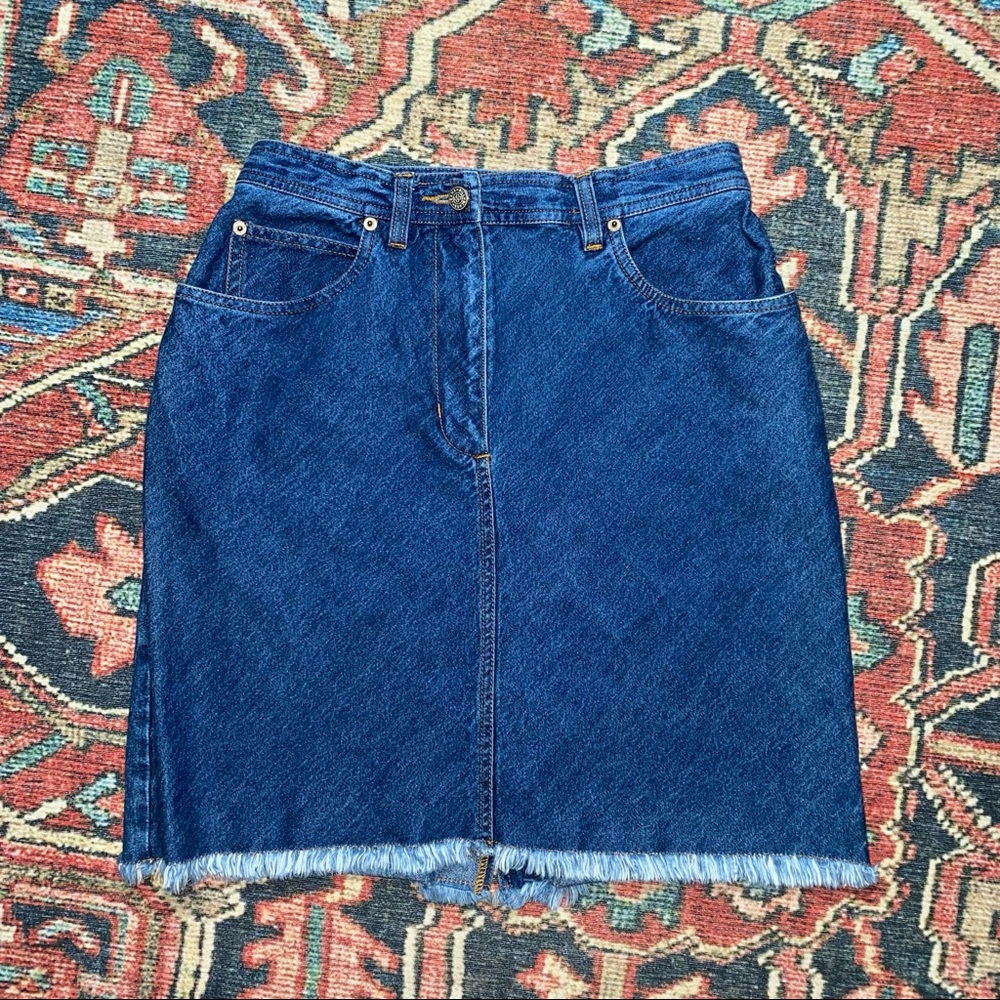 Bill Blass Jeans Denim Skirt Size 6